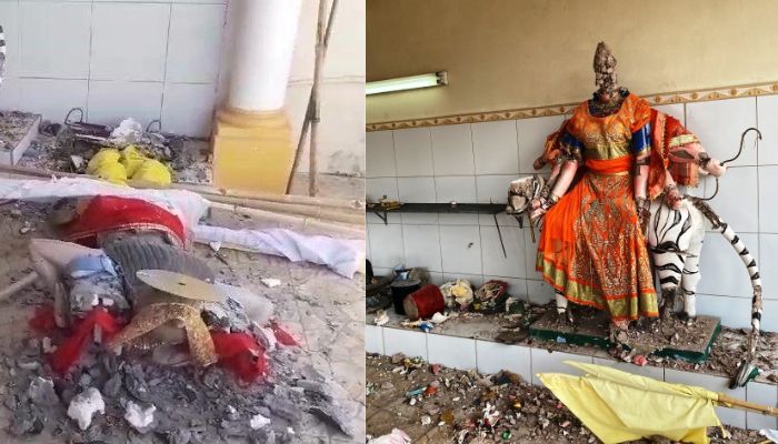 Hindu temple attacked in Trinidad, idols smashed, premise vandalised in Curepe city