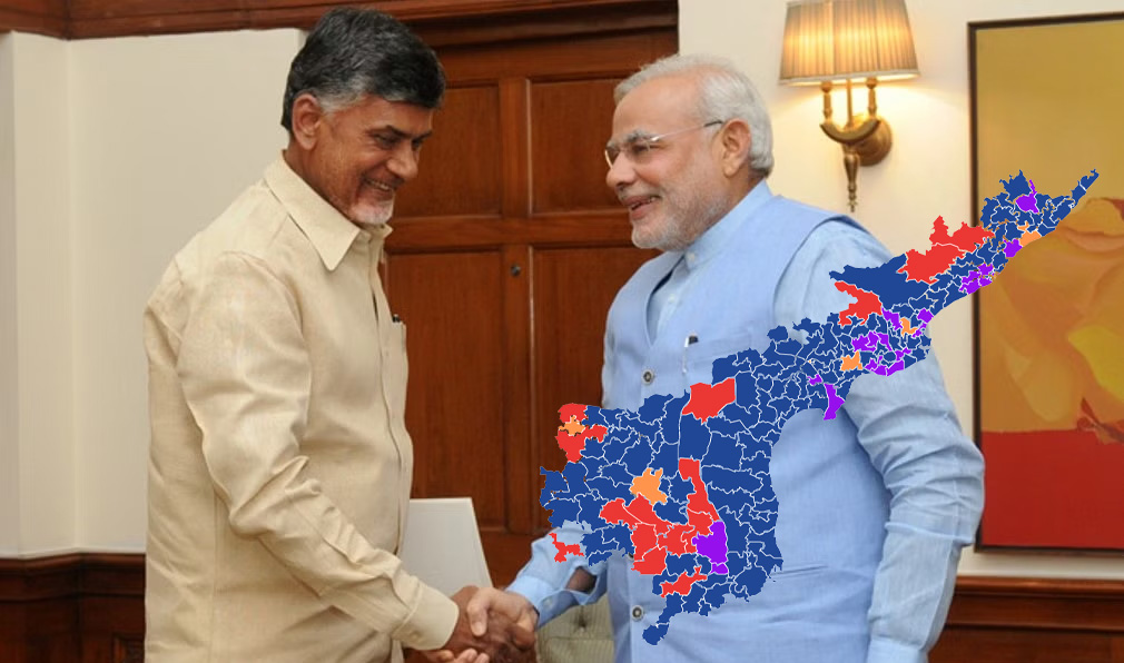 TDP-BJP-Jana Sena alliance set for landslide victory in Andhra Pradesh assembly