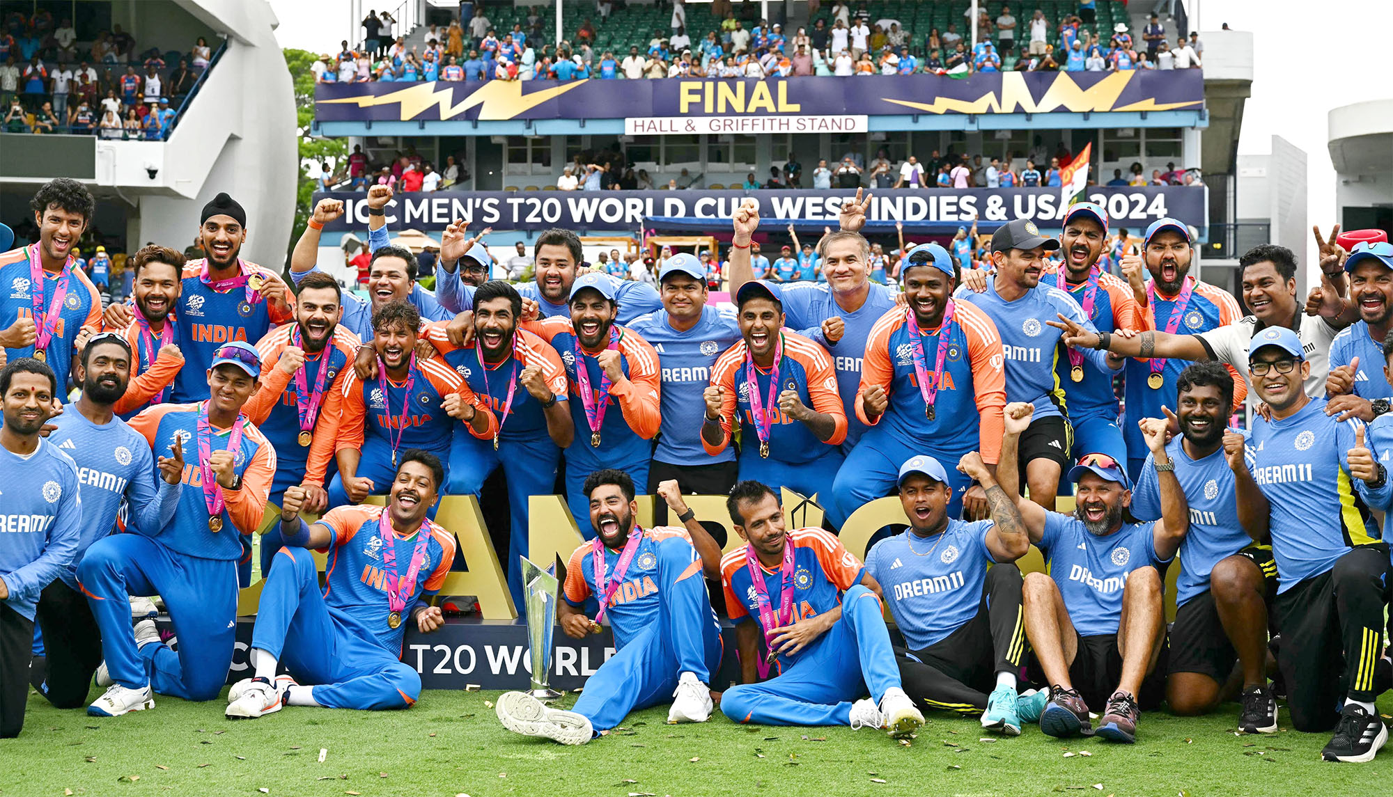 India wins ICC T20 World Cup by defeating South Africa in final by 7 runs