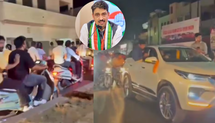 Saharanpur, UP: Congress MP Imran Masood's supporters create ruckus on road after election victory, police initiate action