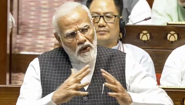 PM Modi lashes out at Congress over its sham of protecting constitution, silence on crime against women