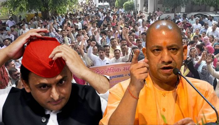 UP teachers protesting against govt's order for digital attendance: Akhilesh Yadav's stand is a grim reminder of Mulayam's opposition to anti-copying rule