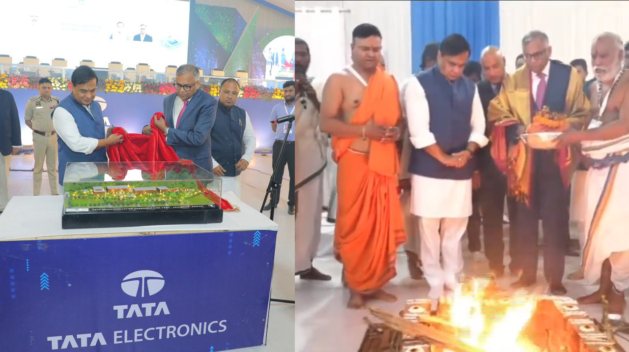 Bhumi Pujan of ₹27,000 crore semiconductor assembly and test facility conducted in Assam