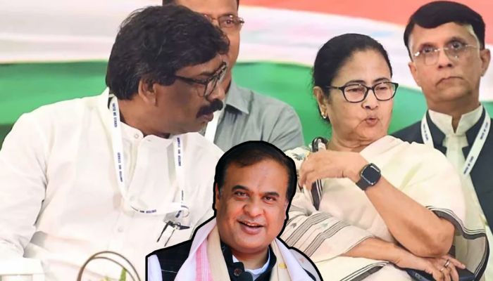 Mamata Banerjee seals Bengal-Jharkhand border over floods, Assam CM slams JMM for silence