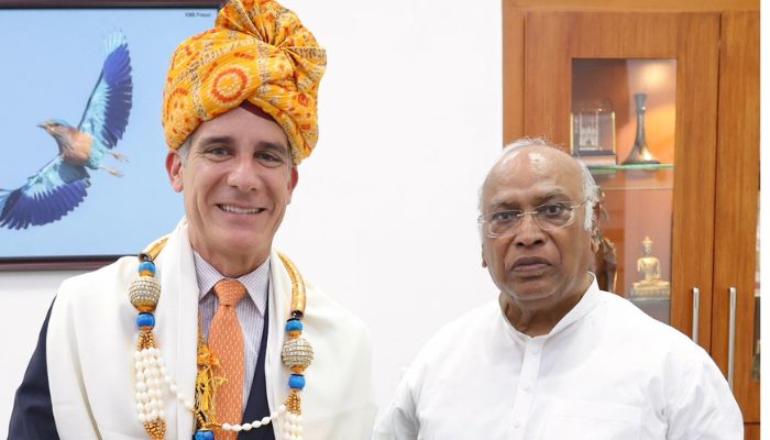 US outreach to Indian Opposition leaders continue: Eric Garcetti meets Mallikarjun Kharge