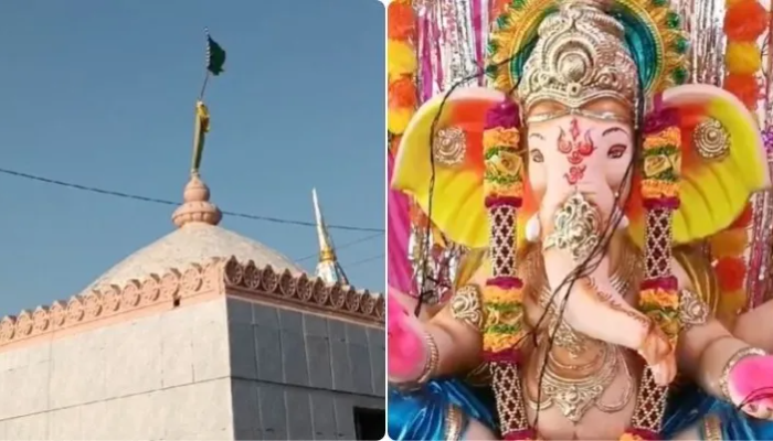 Gujarat: Ganesha idol broken after stone pelting, green flag hoisted on temple