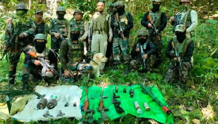 Manipur: Forces recover a huge cache of arms in Jiribam amidst renewed hostilities