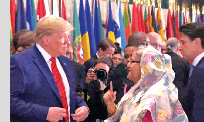 Sheikh Hasina talks about commitment to working together with Donald Trump again