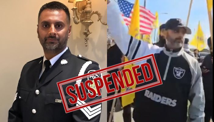 Peel Police Officer Suspended for Pro-Khalistani Protest Participation