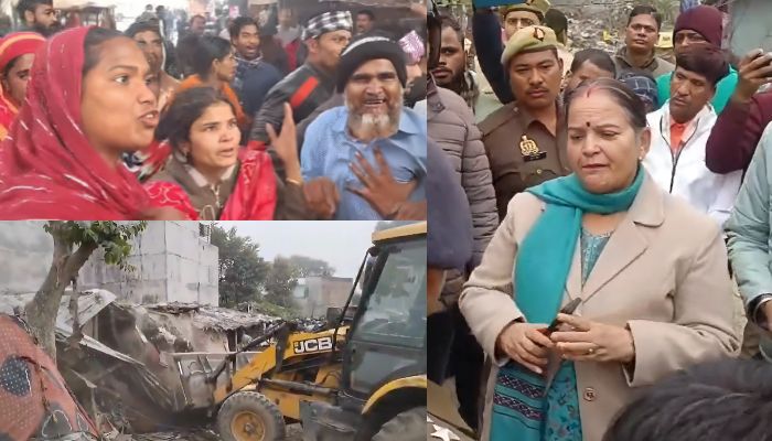 Illegal Bangladeshi settlers attack staff in Lucknow, 50 shanties demolished