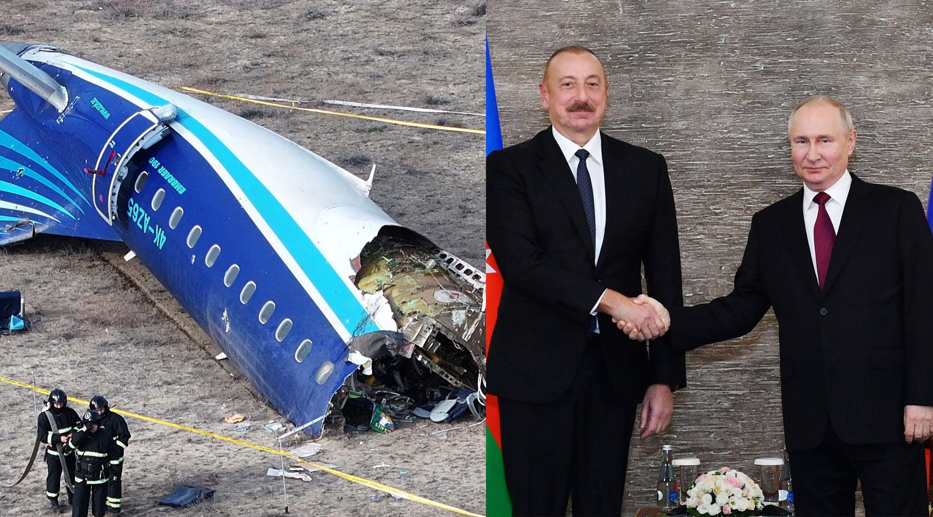 Putin apologises to Azerbaijan’s president for 'tragic incident' with plane in Russian airspace