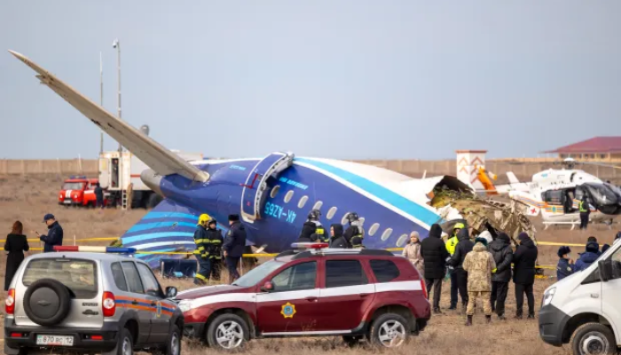 Russian missile targeting Ukrainian drone hit Azerbaijan Airlines causing it to crash: Report