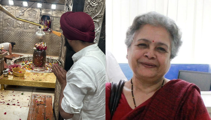 Mrinal Pande mocks Tajinder Bagga for visiting Hindu temple