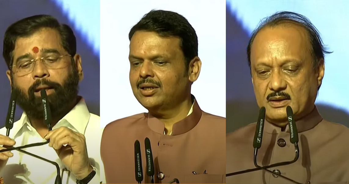 Devendra Fadnavis takes oath as new Maharashtra CM, Eknath Shinde and Ajit Pawar Deputy CMs